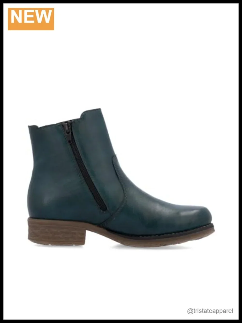 Rieker Women's Leather Chelsea Ankle Boots Water Resistant Zip